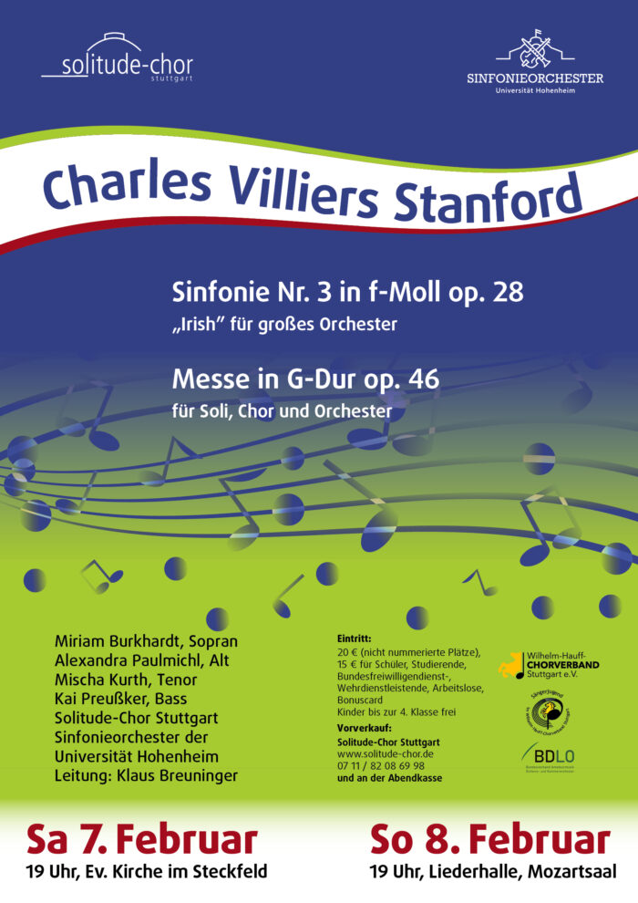 Stanford - Sinfonie Nr. 3 \"Irish\" und Messe G-Dur